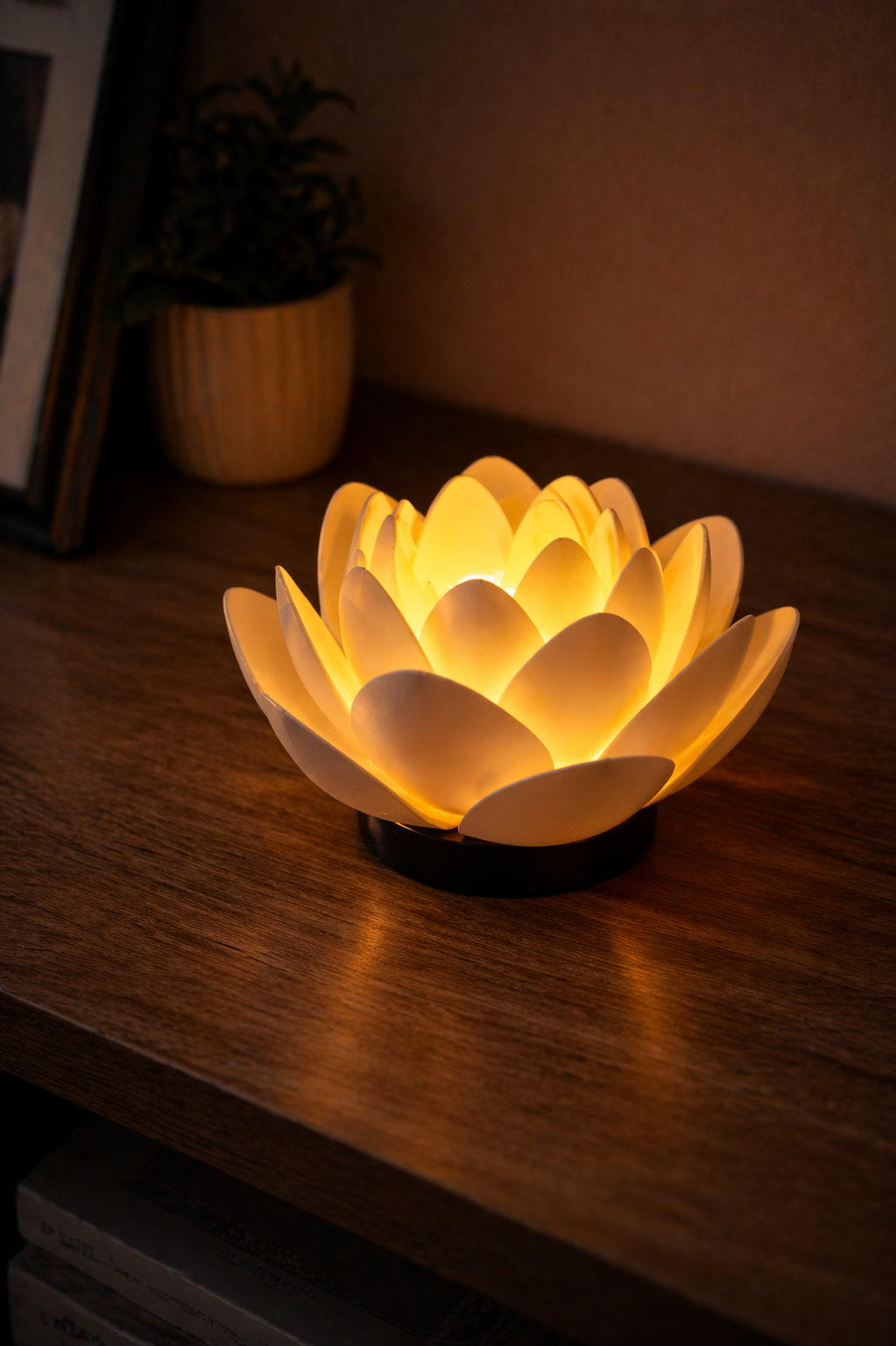 Lotus LED Lamp – 3D Printed Decorative Night Light