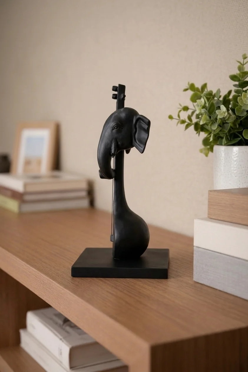 Lord Ganesha Musical Showpiece – 3D Printed Decorative Idol